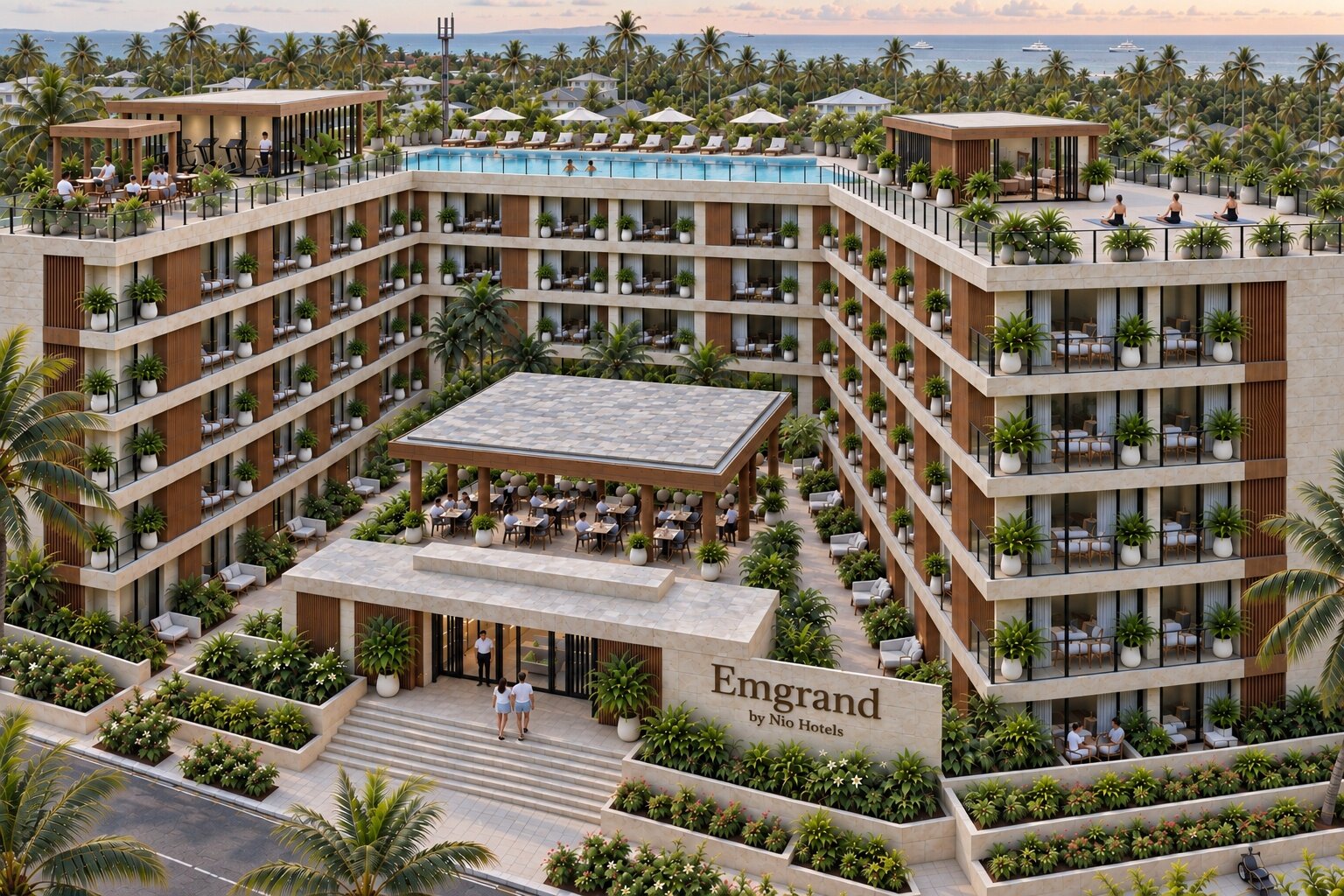 Emgrand's oceanfront facade, artist's impression