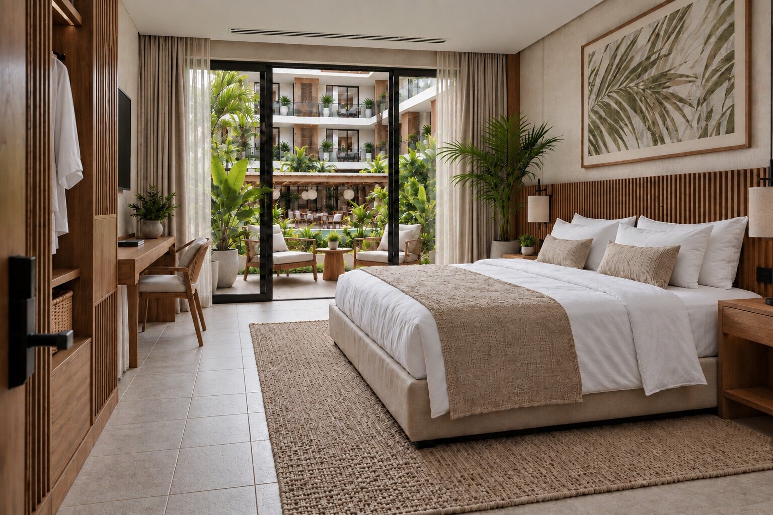 Courtyard-View Room overlooking the garden