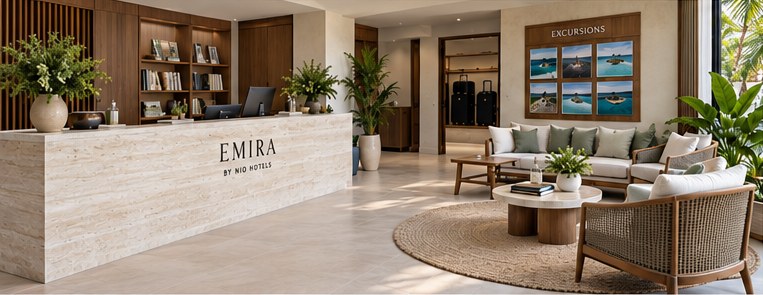 Emira's guest services lounge, artist's impression