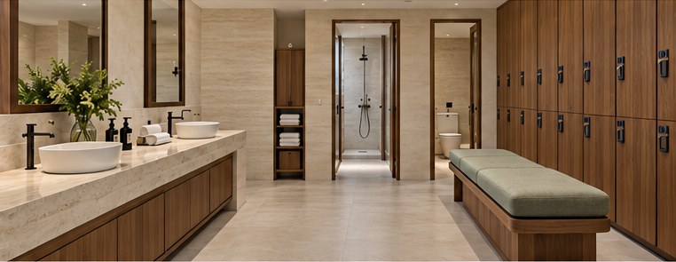 Emira's pool changing rooms, artist's impression