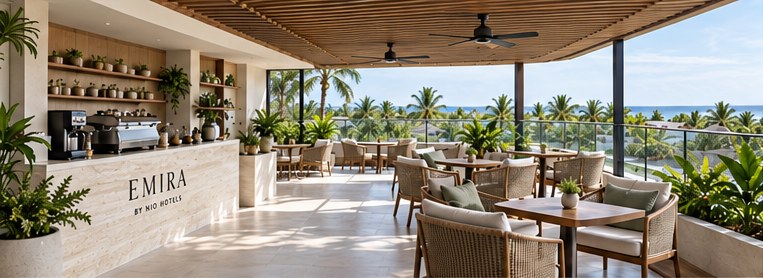 Emira's rooftop café, artist's impression