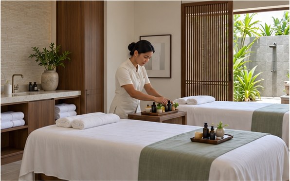 Emira's spa treatment room, artist's impression