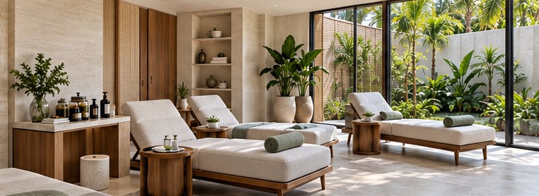 Emira's wellness lounge, artist's impression